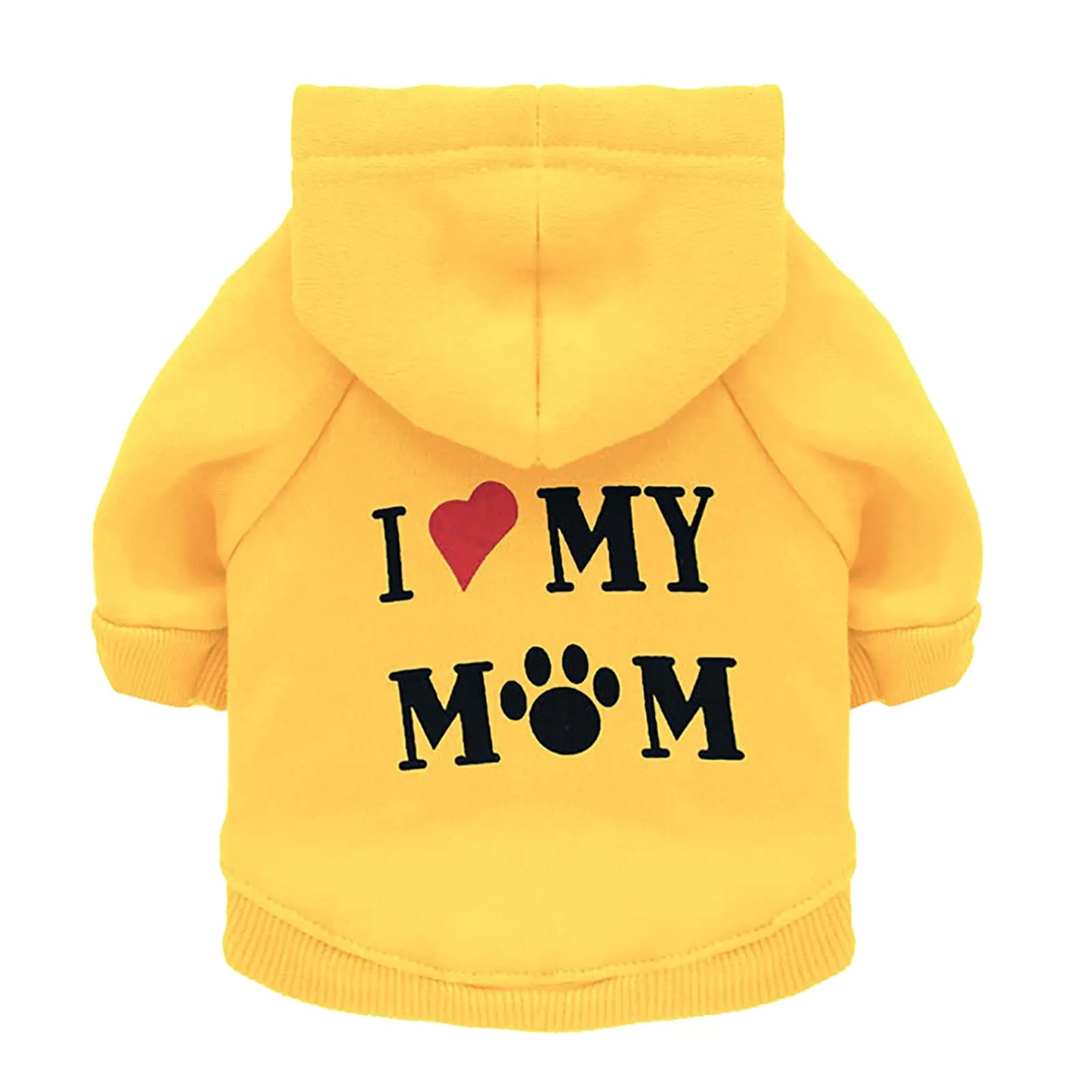 Hoodie with Leash Hole - Soft Winter Sweatshirt for Small Dogs