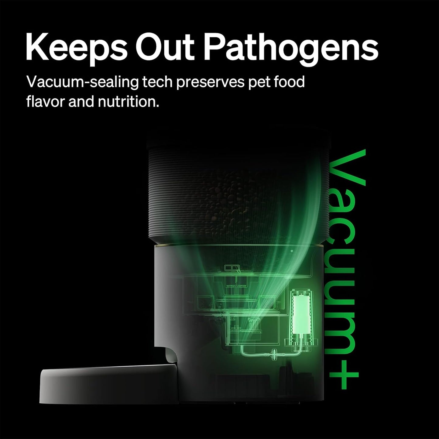 Automatic Pet Feeder with Vacuum Seal – 34 Cup WiFi Feeder