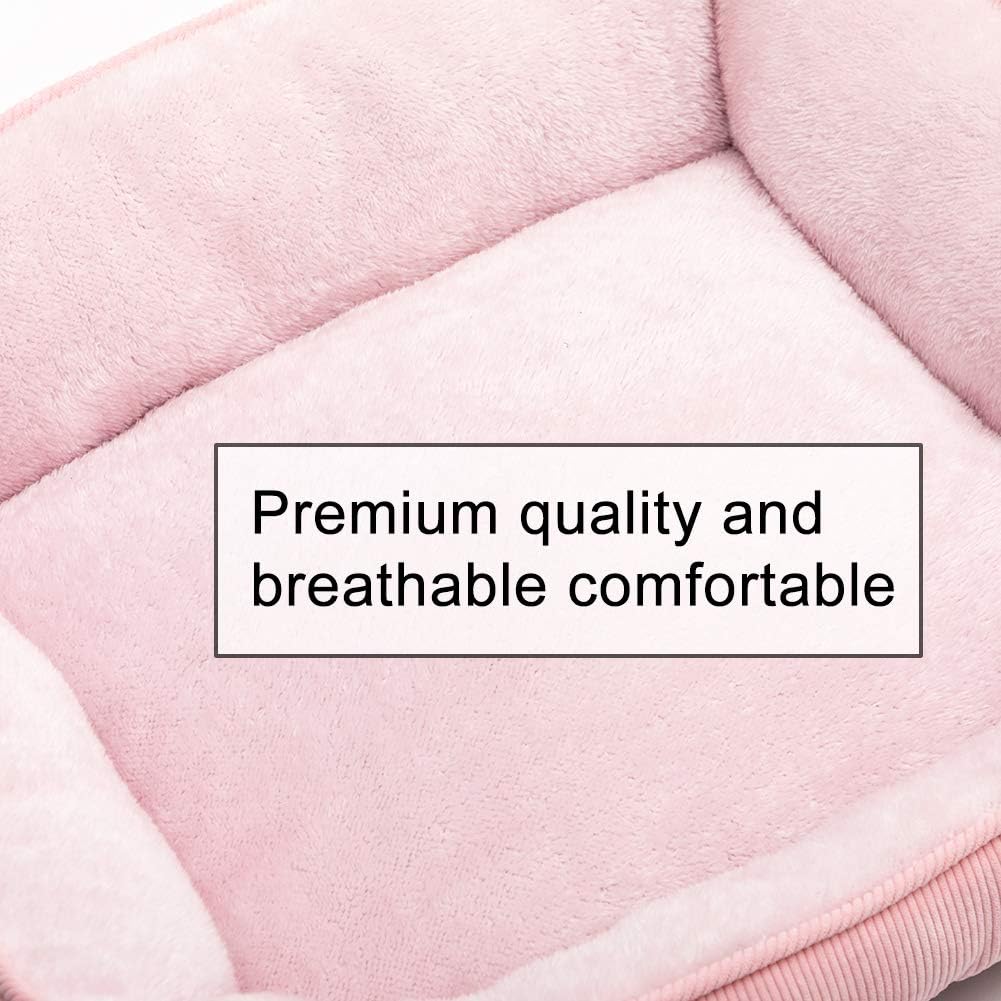 Plush Corduroy Pet Bed for Small Pets