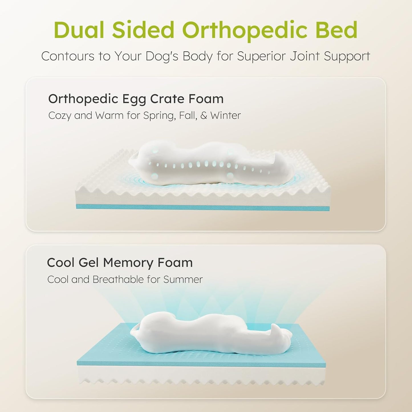 Orthopedic Dog Bed XXL – Cooling Gel Memory Foam
