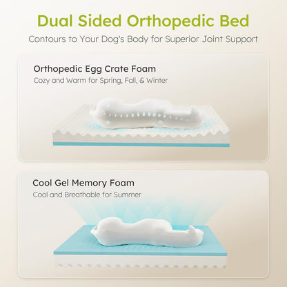 Orthopedic Dog Bed XXL – Cooling Gel Memory Foam