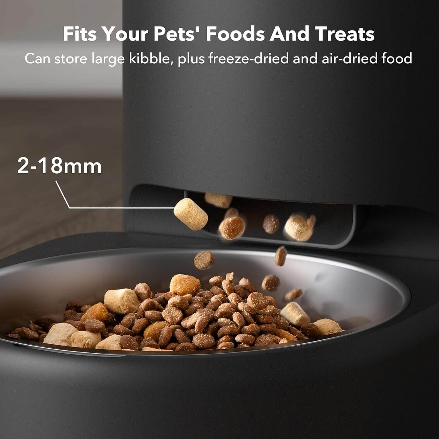 34 cup smart pet feeder with vacuum sealing capacity