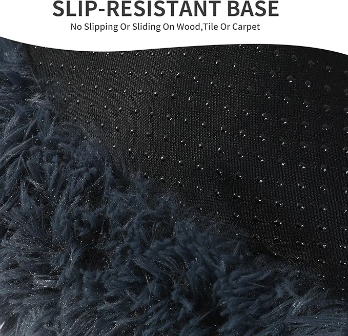 Inside view of hooded cave dog bed with soft lining