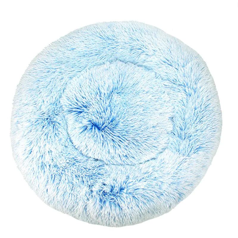 Ultra Soft Plush Pet Bed - Calming Round Bed