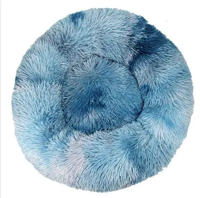 Ultra Soft Plush Pet Bed - Calming Round Bed