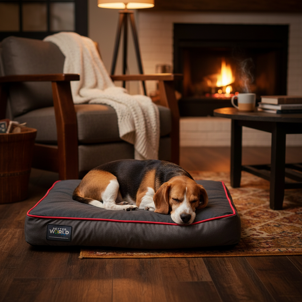 Beagle in rustieke setting