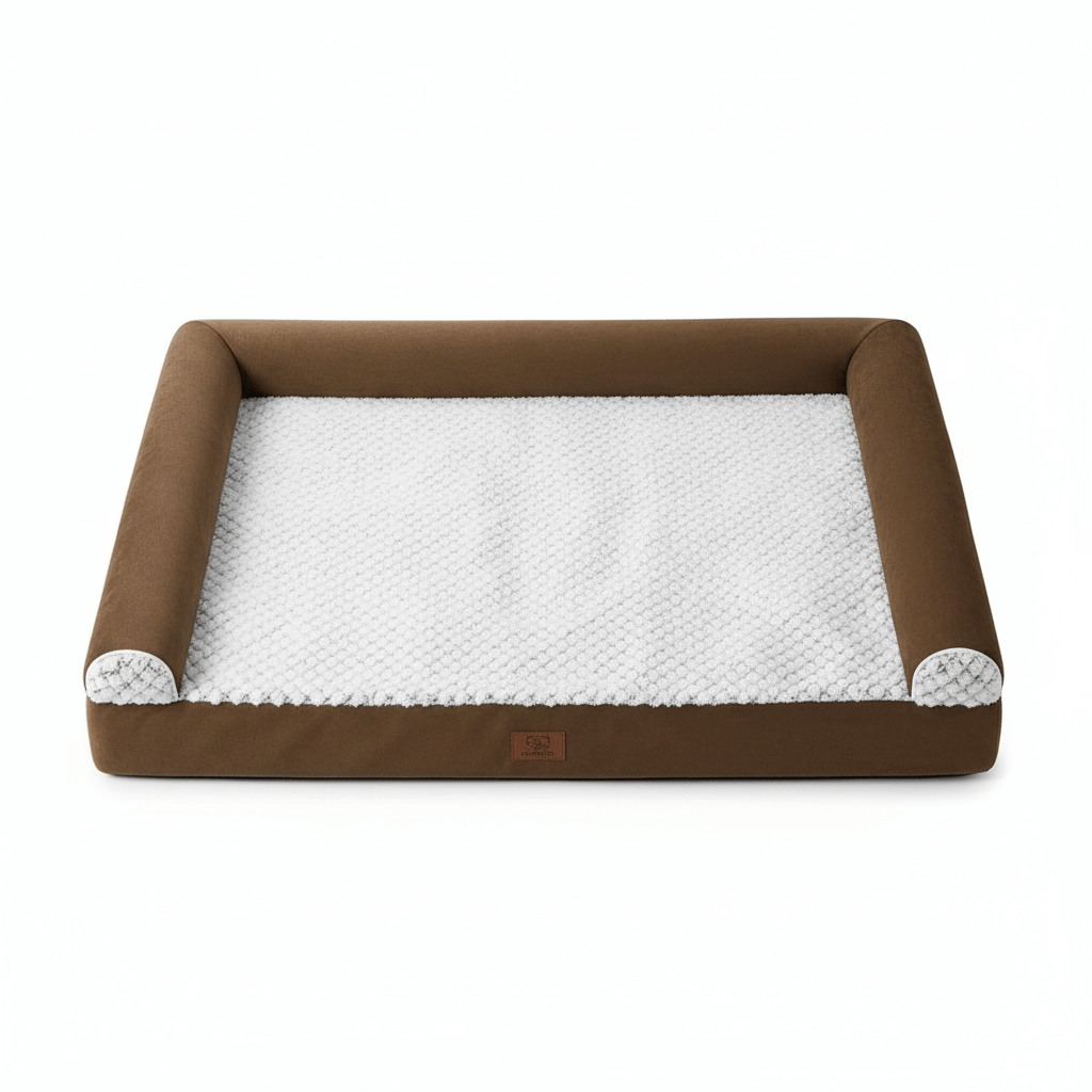 Orthopedic Dog Bed for Large Dogs | Memory Foam Couch with plush surface and supportive walls.