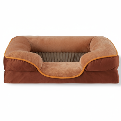 Brown Orthopedic Dog Bed - Product Shot
