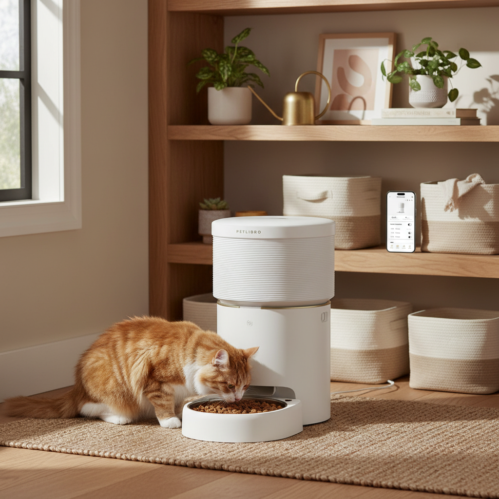 Cat lifestyle shot in mudroom