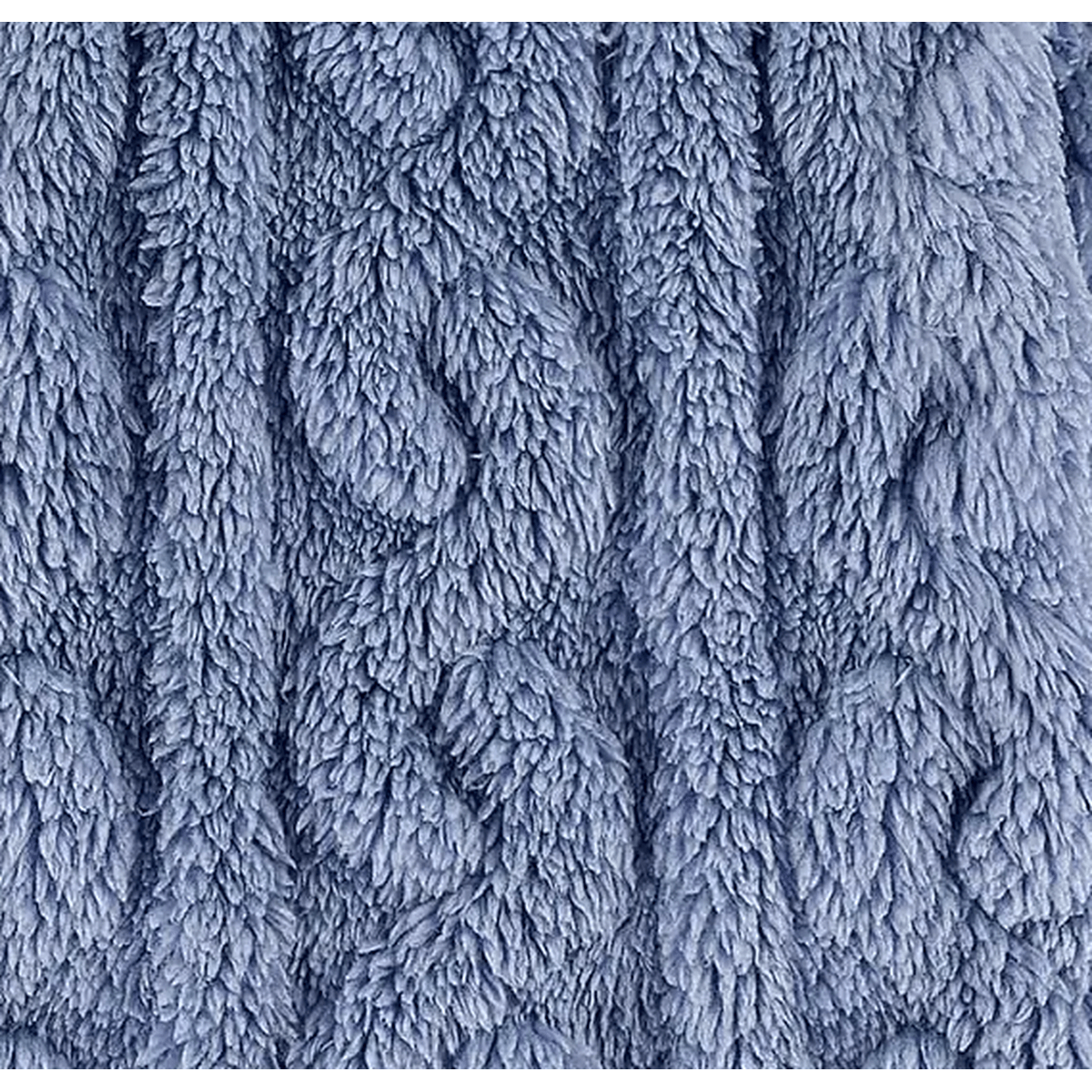 Fleece Pajamas for Small Dogs – 4-Leg Cozy Winter Jumpsuit detailed blue fabric close-up.