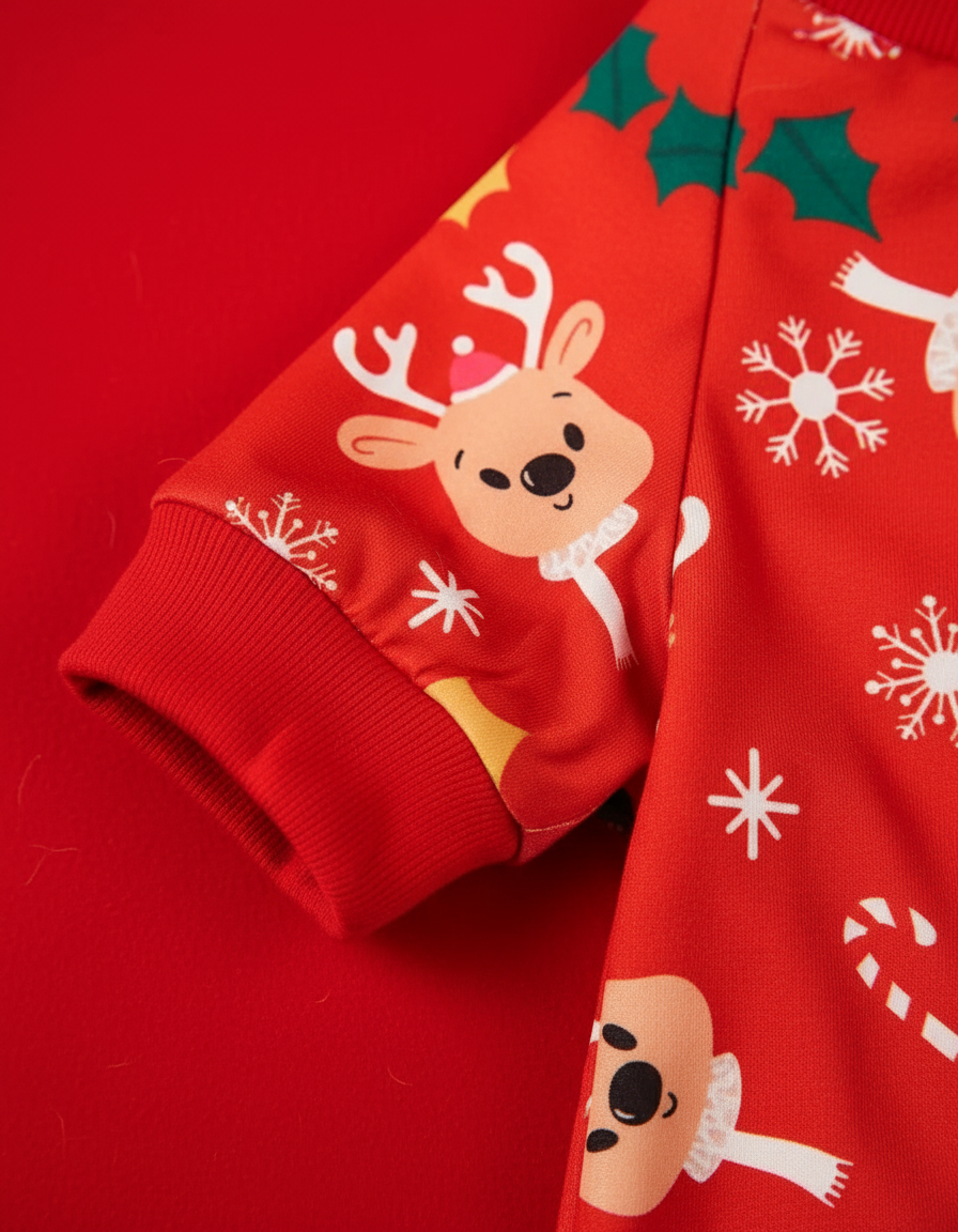 Close-up detail van rendier patroon en constructie