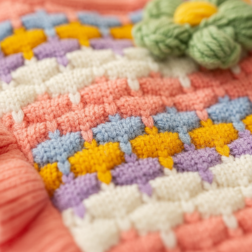 Close-up knit texture