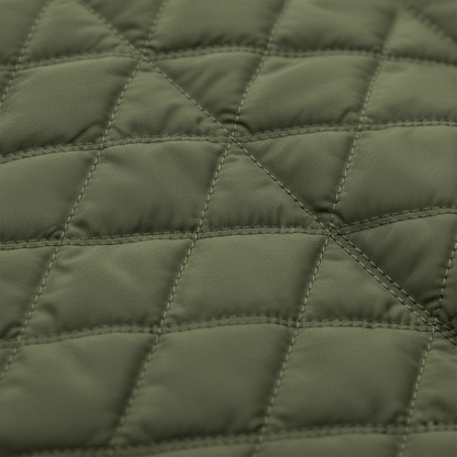 Close-up quilted fabric pattern