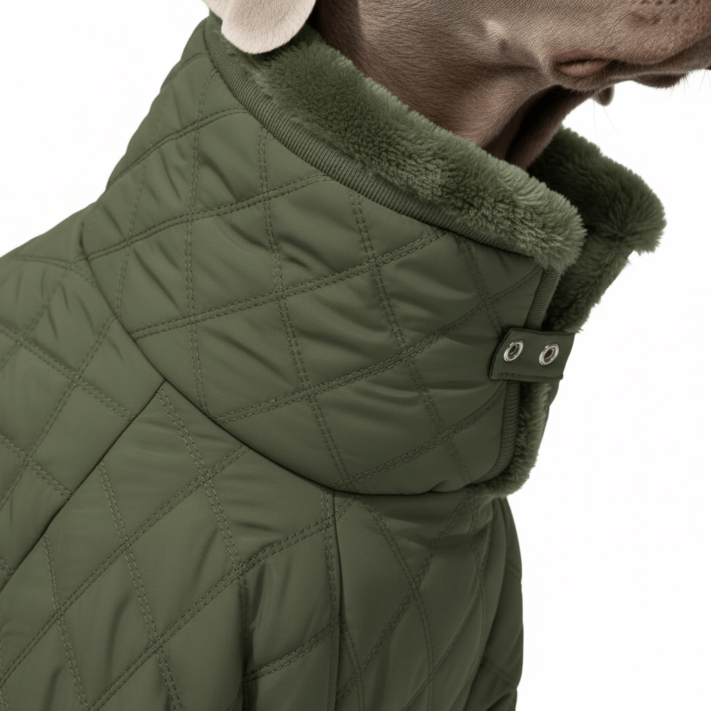 Close-up turtleneck collar detail