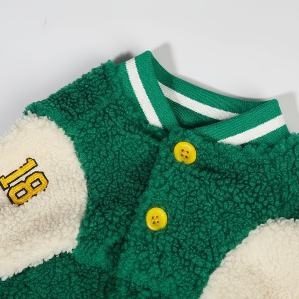 Detail kraag en stof