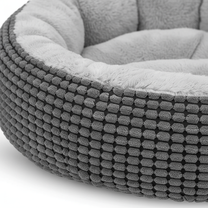 Detail shot van textured plush fabric