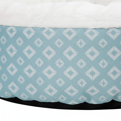 Diamond print fabric detail