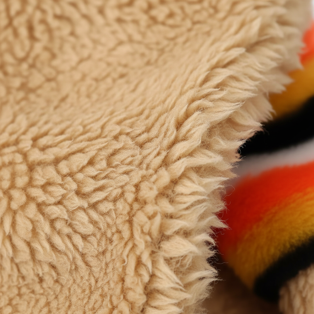 Extreme close-up fleece fibers