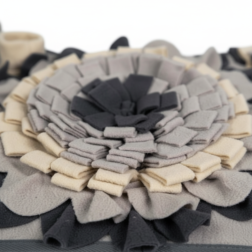 Extreme close-up fleece layers