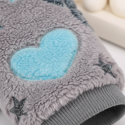 Fabric close-up - hearts and stars