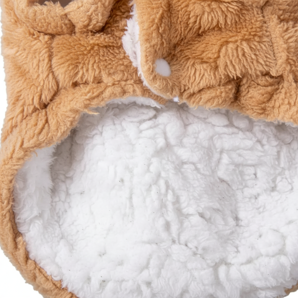 Fleece fabric interior texture detail