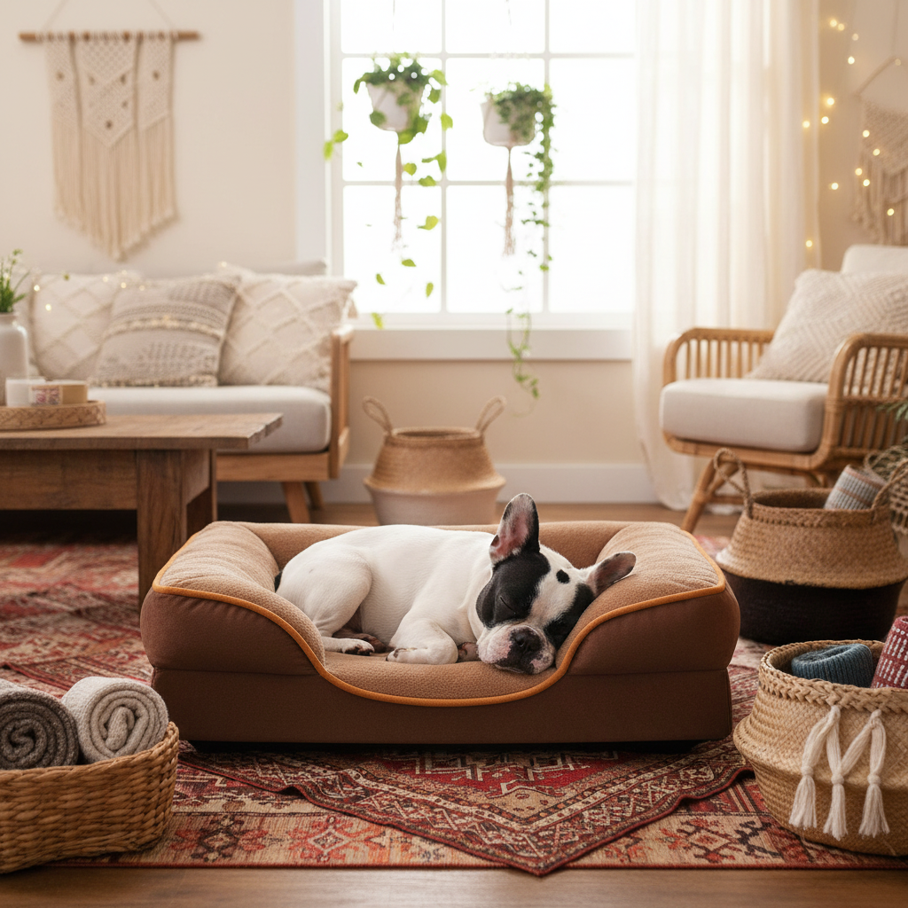 French Bulldog - Boho Chic Interior