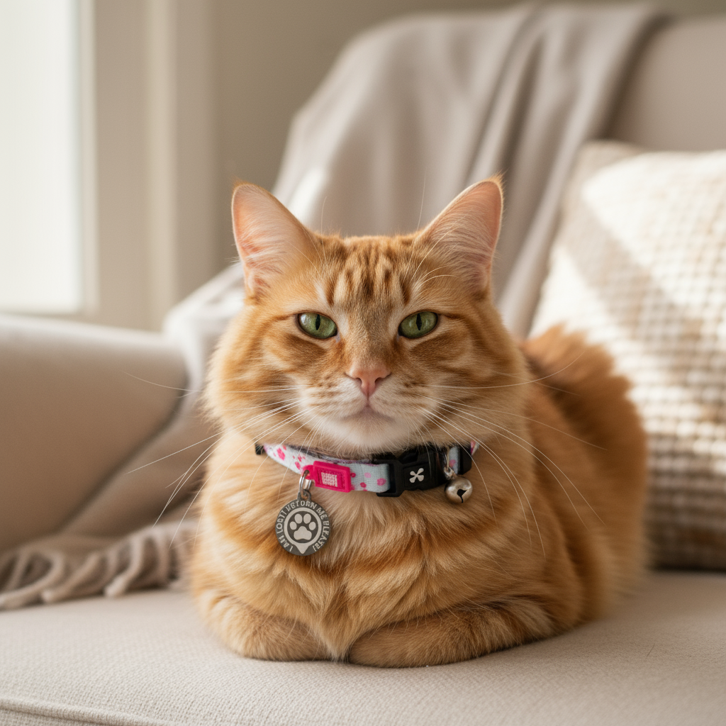 Kat met Cherry Bloom collar