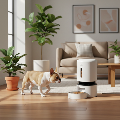 Lifestyle shot with small dog