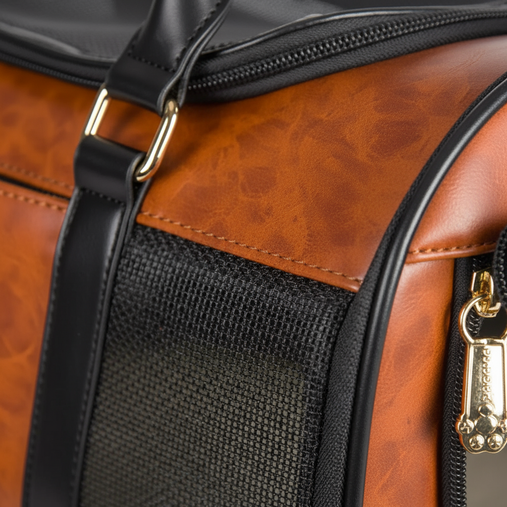 Macro detail van mesh en stitching