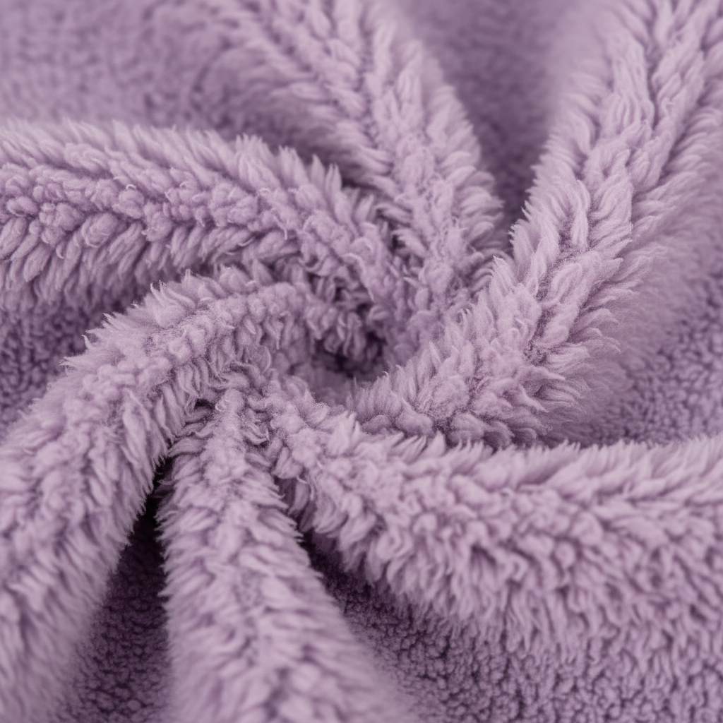 Purple fleece fabric texture
