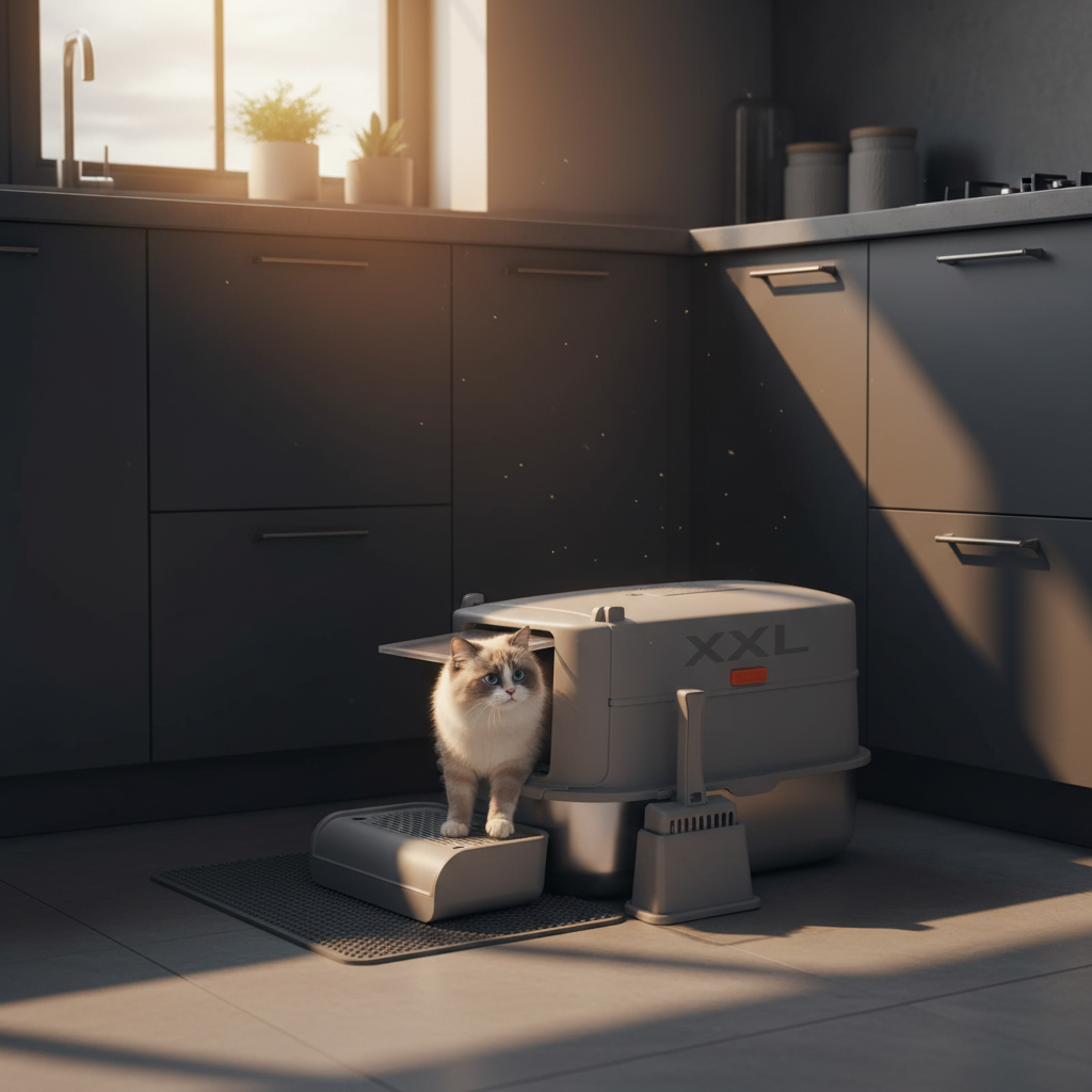 Ragdoll in Kitchen Golden Hour