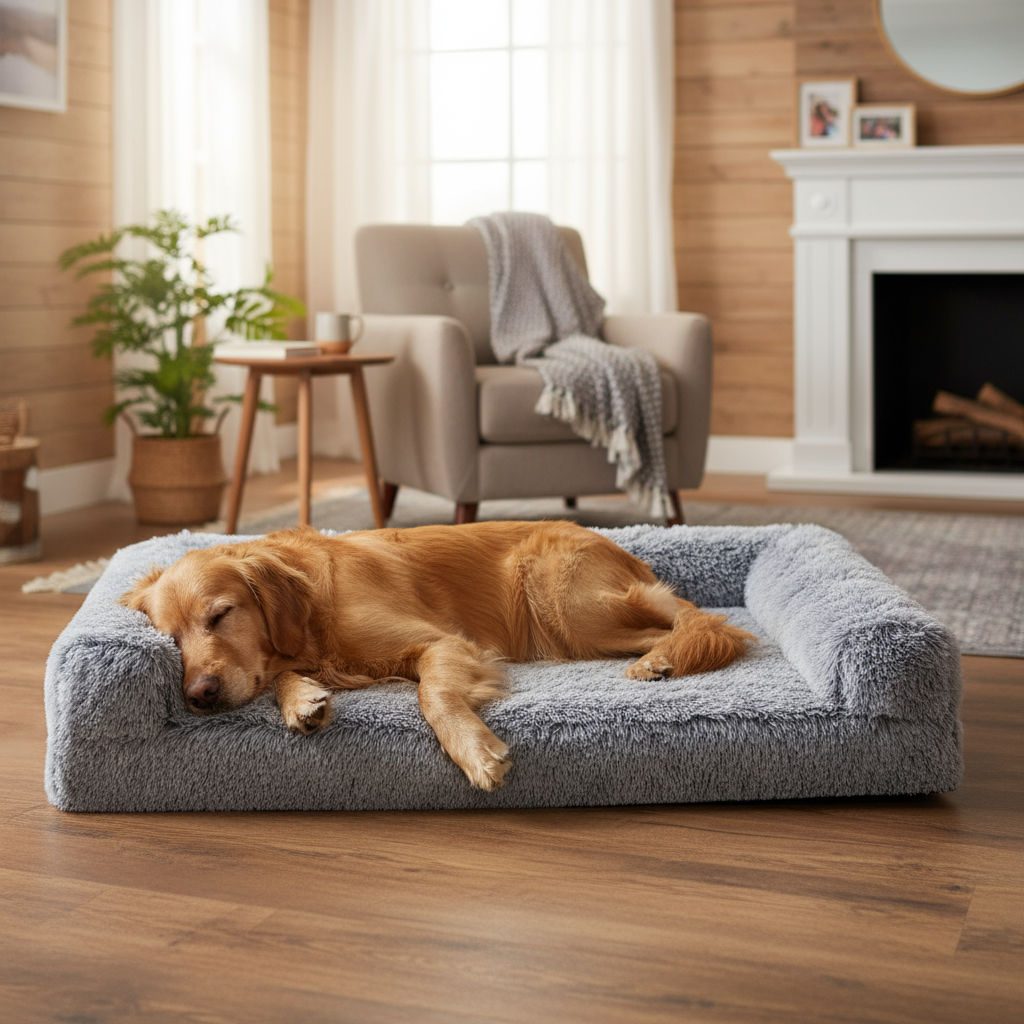 Senior Dog Sleeping Peacefully