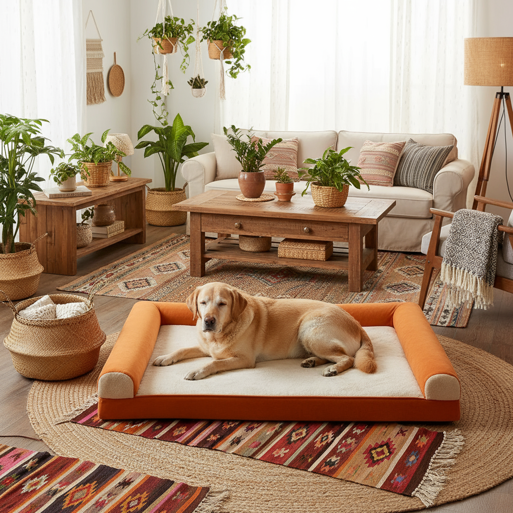 Senior Labrador - Boho Chic Interior