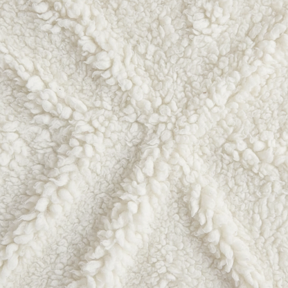 Sherpa fleece texture close-up