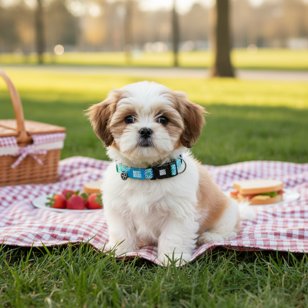 Shih Tzu picnic