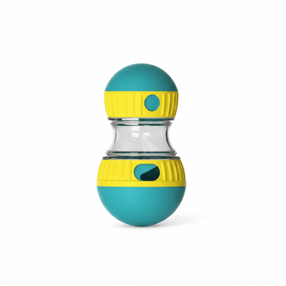Slow feeder dog toy - interactive treat ball dispenser designed for engaging playtime and healthier eating habits.