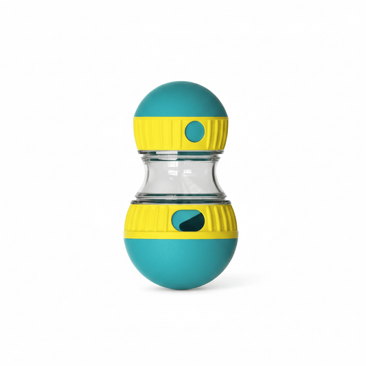 Slow feeder dog toy - interactive treat ball dispenser designed for engaging playtime and healthier eating habits.