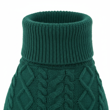 Turtleneck collar detail