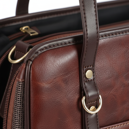 Vegan leather texture close-up