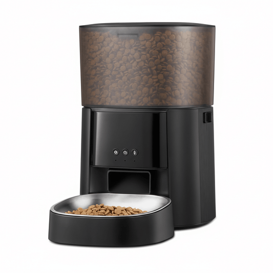 WiFi Smart Pet Feeder with App Control for automatic pet feeding and treat dispensing.